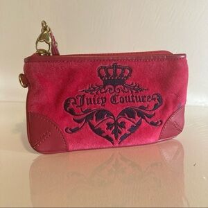Juicy Couture Hot Pink💖Velour Y2K Wristlet